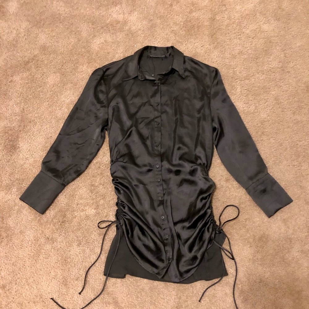 Zara Satin Black Chic Dress! *Never worn*